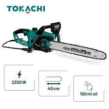 Tokachi Elektryczna Piła Łańcuchowa 2300W z Prowadnicą 40cm